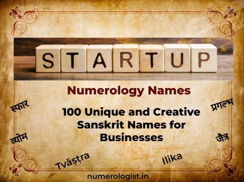 100 Unique and Creative Sanskrit Business Names for Businesses 1 sanskrit startup names numerology 1