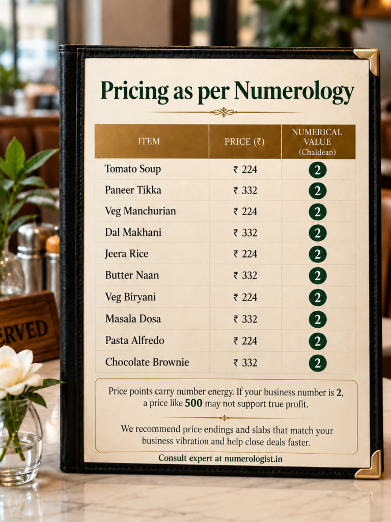Business Numerology 4 numerology hotel menu 768x1024 1